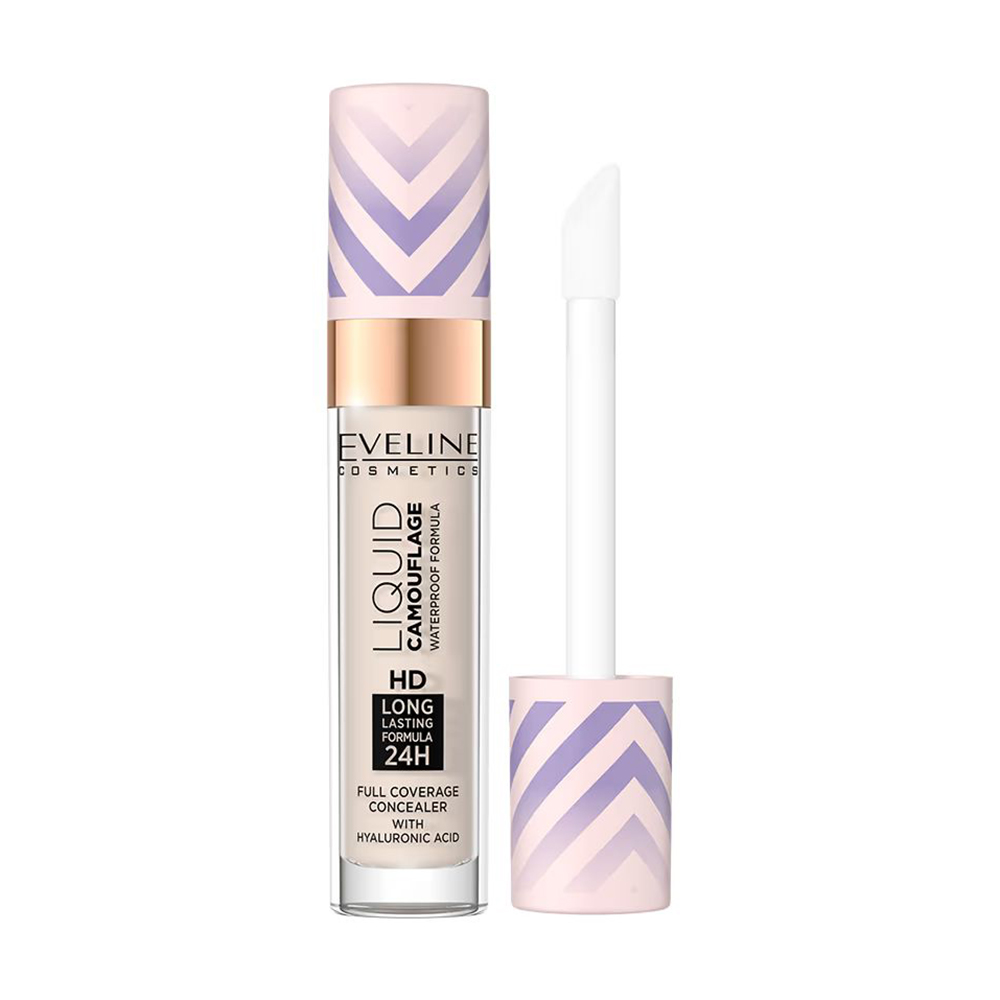 Водостікий консилер для обличчя Eveline Cosmetics Liquid Camouflage 03, 7 мл